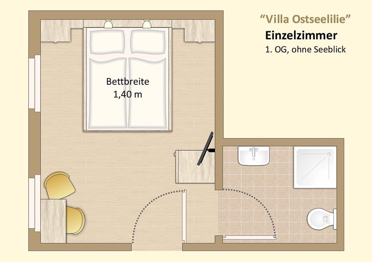 Ferienzimmer In Der Villa Ostseelilie Sassnitz Exterior photo